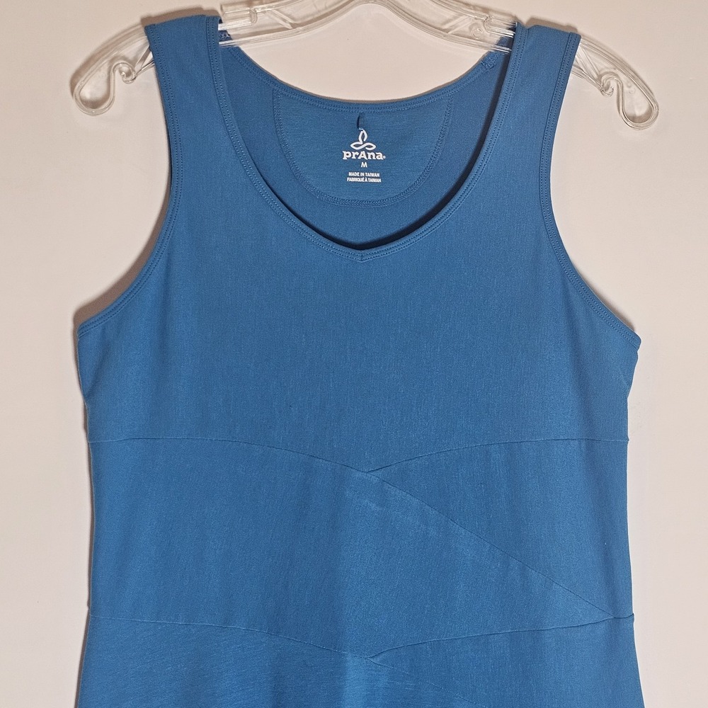 PrAna Dress Womens Medium Blue Sleeveless Athleisure Activewear Casual Sundress - Picture 2 of 14